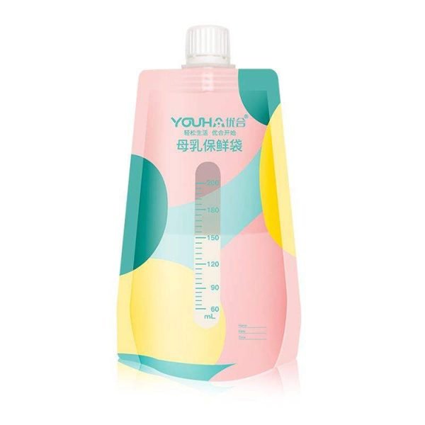 Direct Suction Self Standing Milk Storage Bag