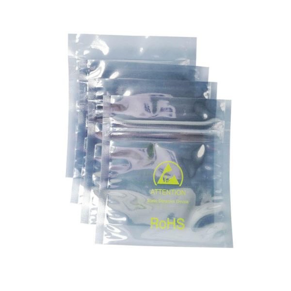Esd Grey Semi Transparent Zipper Shielding Bag
