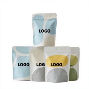 Kraft paper self-standing packaging bag