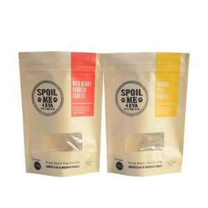 Pet packaging kraft paper self-supporting bag