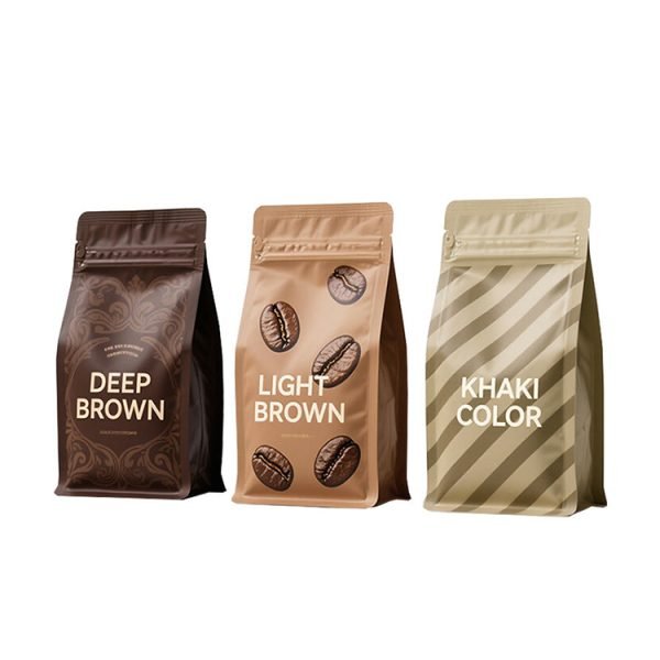 Standing Flat Bottom Food Grade Coffee Bag